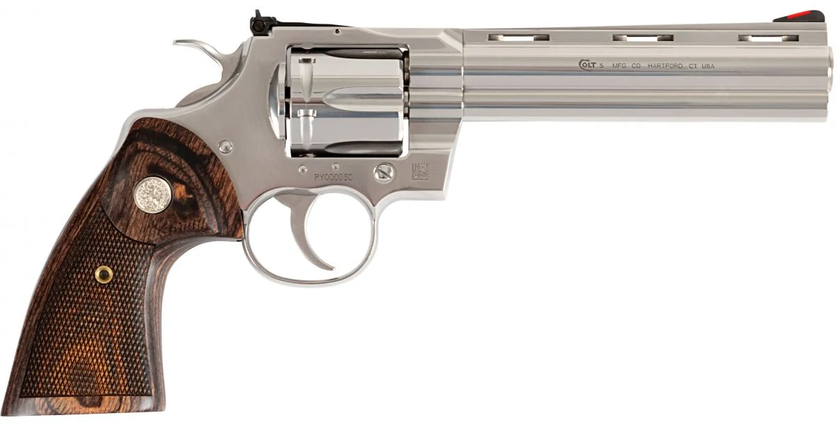 Colt Python 6-Inch Target .357 Mag and .38 Special Stainless/Silver Revolver