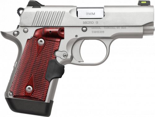 Kimber Micro 9 Crimson Trace Rosewood Lasergr 9mm Stainless / Silver Pistol
