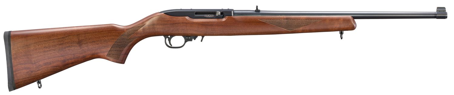 Ruger 10/22 Carbine Walnut Stock .22 LR Satin Black Rifle